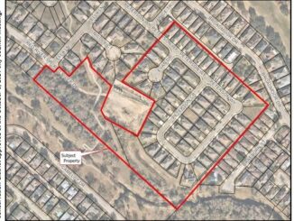 Image from the city of Bryan showing in red, the boundary of the residential conservation district approved at the October 8, 2024 city council meeting.