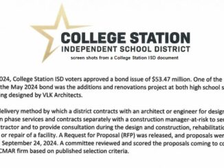 Screen shots from a College Station ISD document.