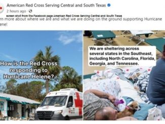 Screen shot from the Facebook page American Red Cross Serving Central and South Texas.