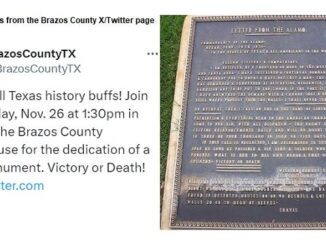 Screen shots from the Brazos County TX Twitter/X account.