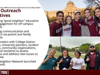 Screen shot from a Texas A&M document presented at the October 24, 2024 College Station city council meeting.