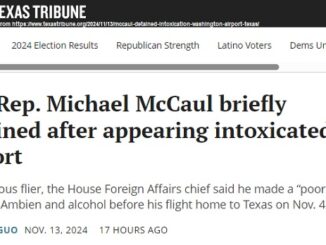 Screen shot from https://www.texastribune.org/2024/11/13/mccaul-detained-intoxication-washington-airport-texas/