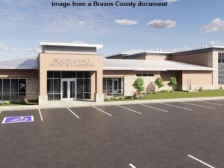 Image of the architect's rendering of the Brazos County medical examiner's office from a Brazos County document.