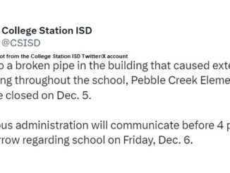 Screen shot from College Station ISD's Twitter/X account.