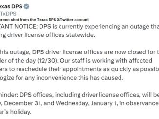 Screen from the Texas DPS X/Twitter account.