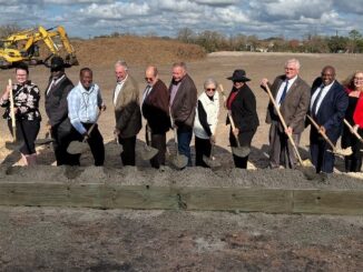 Photo taken at the groundbreaking of the Brazos County medical examiner's office, December 17, 2024.