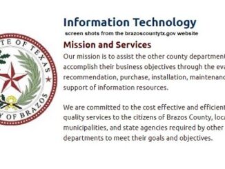 Screen shots from the brazoscountytx.gov website.