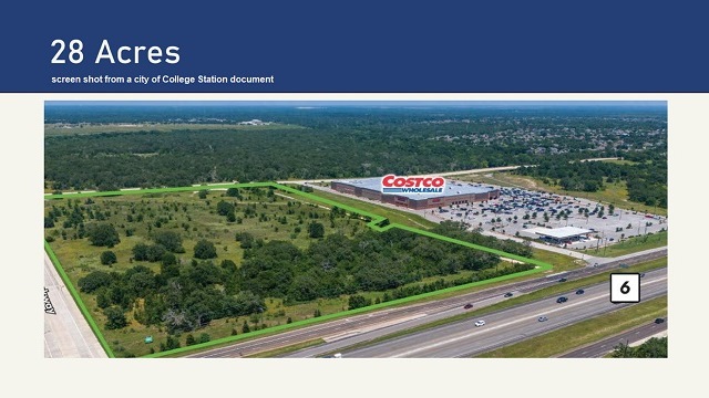 Screen shot from a city of College Station document.