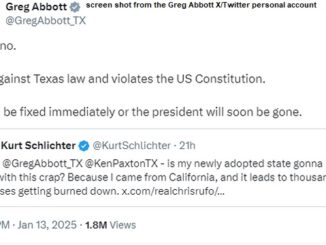 Screen shot from the Greg Abbott personal X/Twitter account.