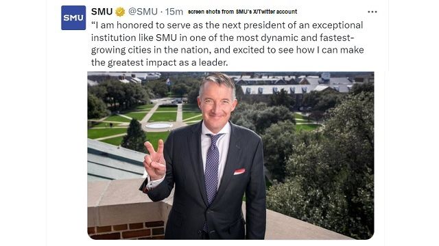 Screen shots from SMU's X/Twitter account.