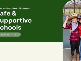 Screen shot from a Bryan ISD document.