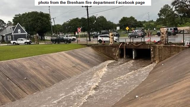 Photo from the Brenham fire department's Facebook page.