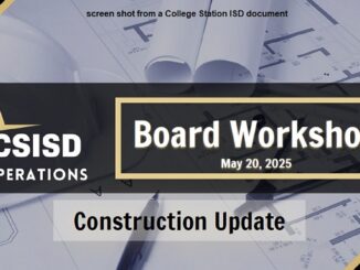 Screen shot from a College Station ISD document.
