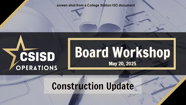 Screen shot from a College Station ISD document.