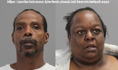 Photos of (L-R) James Toney and Neiandra Washington from https://portal-txbrazos.tylertech.cloud/JailSearch/default.aspx