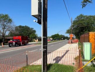 Photo taken May 8, 2025, looking west on William Joel Bryan Parkway from Villa Maria Road.