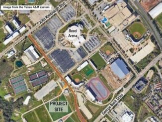 Image from a Texas A&M system document showing the location of the Penberthy Road project.