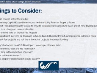 Screen shot from a city of College Station document.
