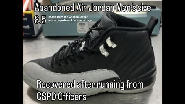 Image from the College Station police department's Facebook page.