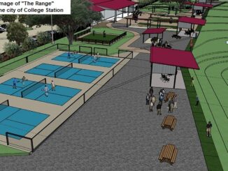 The developer's image of "The Range" was provided by the city of College Station.