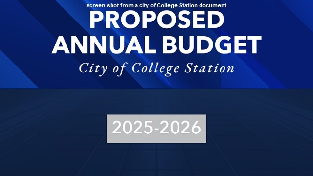 Screen shot from a city of College Station document.