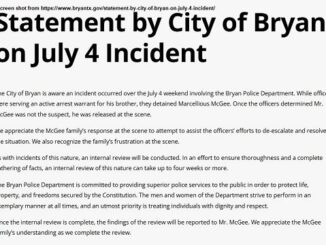 Screen shot from https://www.bryantx.gov/statement-by-city-of-bryan-on-july-4-incident/