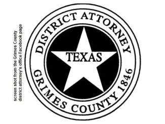 Screen shot from the Grimes County district attorney's office Facebook page.