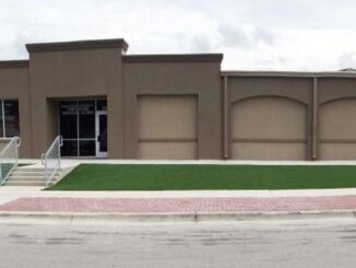 Photo taken September 26, 2017 of the west side of the Brazos County elections office and employee health clinic building.