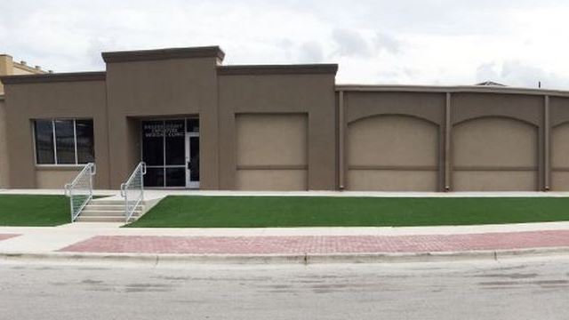 Photo taken September 26, 2017 of the west side of the Brazos County elections office and employee health clinic building.