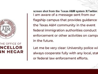 Screen shot from the Texas A&M system X/Twitter page.