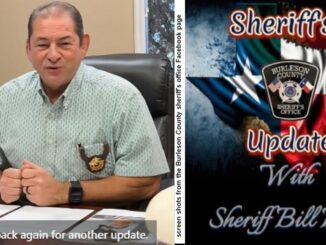 Screen shots from the Burleson County sheriff's office Facebook page.