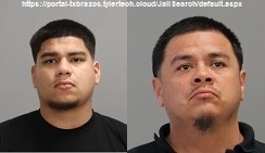 Photos of (L-R) Juan Arredondo III and Benjamin Molina from https://portal-txbrazos.tylertech.cloud/JailSearch/default.aspx