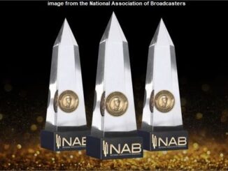 Image of the Marconi Award from the National Association of Broadcasters.