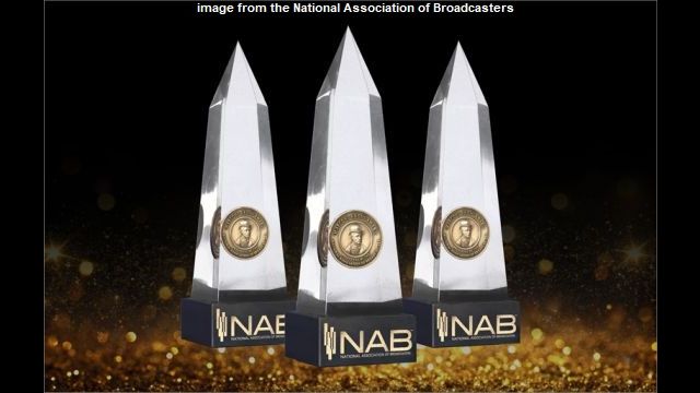 Image of the Marconi Award from the National Association of Broadcasters.