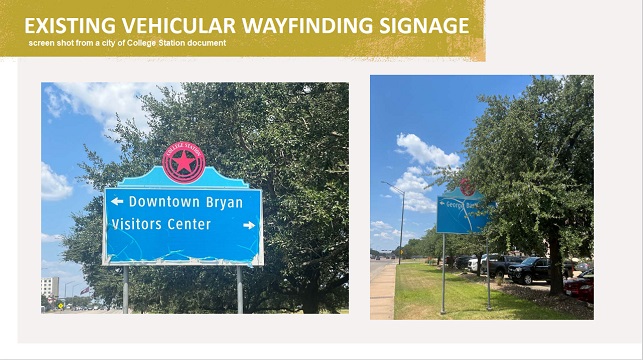 Screen shot from a city of College Station document.