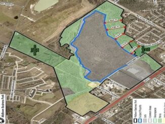 Image from the city of College Station showing the location of the proposed land sale for a data center.