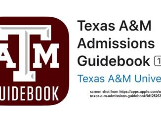 Screen shot from https://apps.apple.com/us/app/texas-a-m-admissions-guidebook/id1282626900