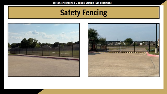 Screen shot from a College Station ISD document.