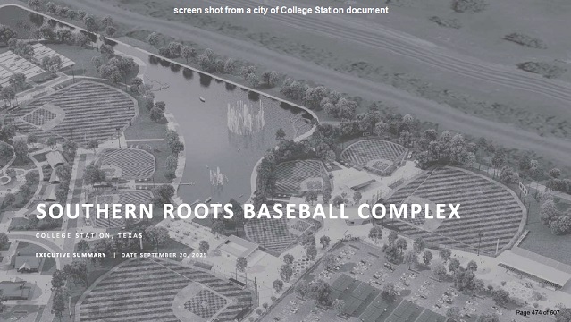 Screen shot from a city of College Station document.