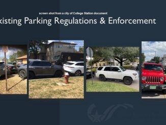 Screen shot from a city of College Station document.