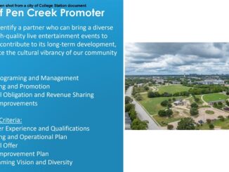 Screen shot from a city of College Station document.