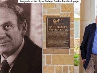 Images of Gary Halter from the city of College Station's Facebook page.