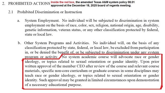 At Least One Texas A&M Educator Is Affected By A New System Teaching Ban