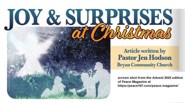 Screen shot from the Advent 2025 edition of Peace Magazine at https://peace107.com/peace-magazine/