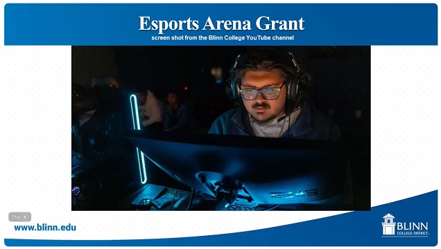 Screen shot from the Blinn College YouTube channel.