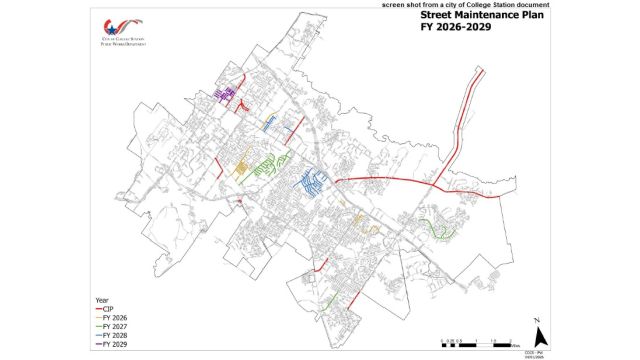 College Station City Council Receives Its Annual Street Maintenance Plan