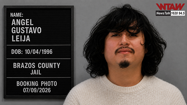 Angel Gustavo Leija Brazos County Jail Booking Photo 07/09/2026