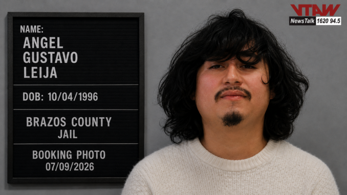 Angel Gustavo Leija Brazos County Jail Booking Photo 07/09/2026