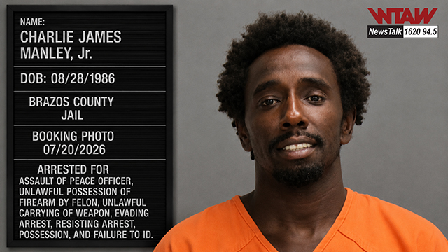 Booking Photo of Charles Manley, Jr. from Brazos County Jail