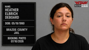 Booking photo of Heather Deboard from the Brazos County Jail